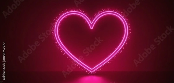 Obraz romantic hearts background