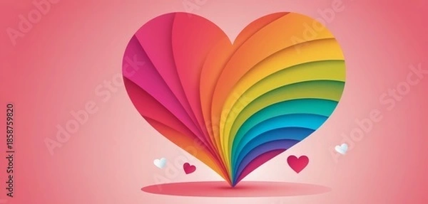 Obraz romantic hearts background