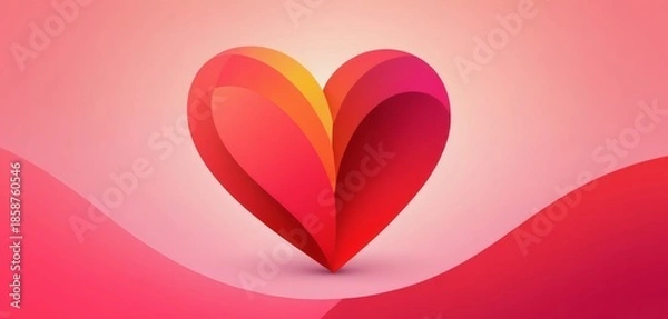 Obraz romantic hearts background