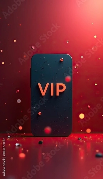 Obraz premium banking black VIP card illustration