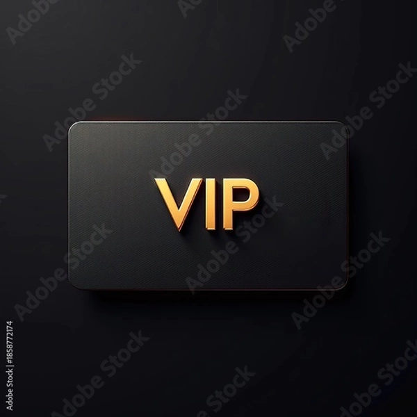 Obraz premium VIP privilege card digital illustration