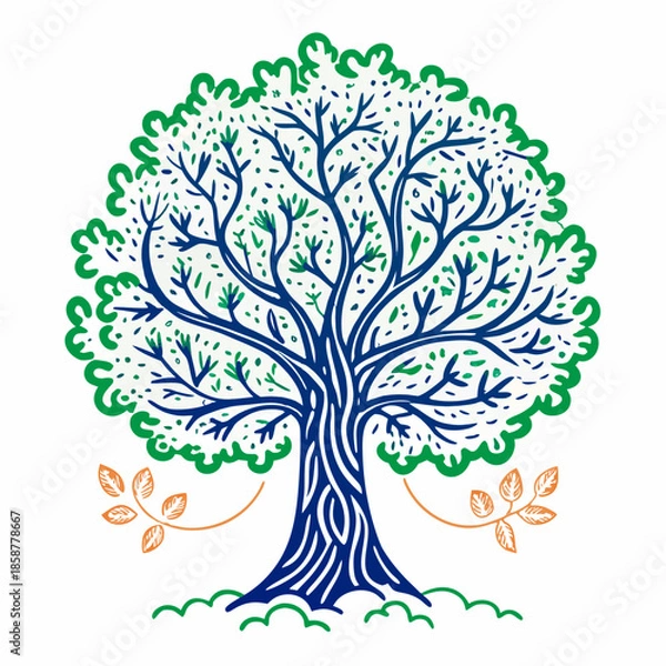 Obraz abstract tree vector