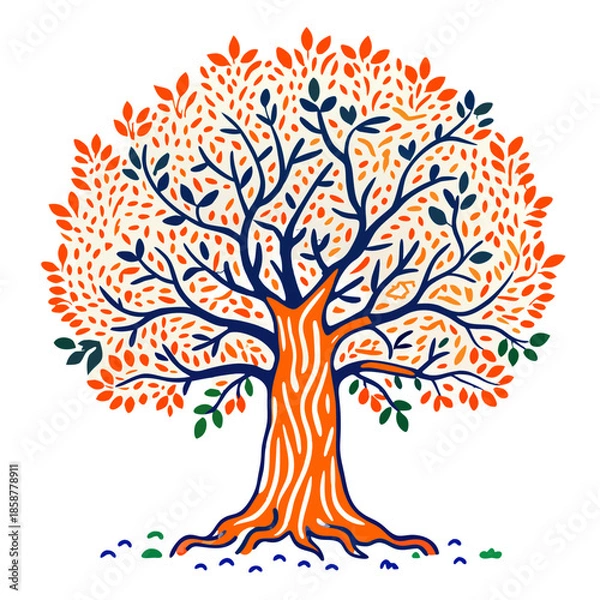 Obraz tree with colorful leaves