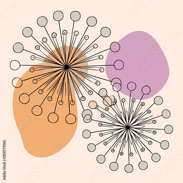 Obraz abstract flower background