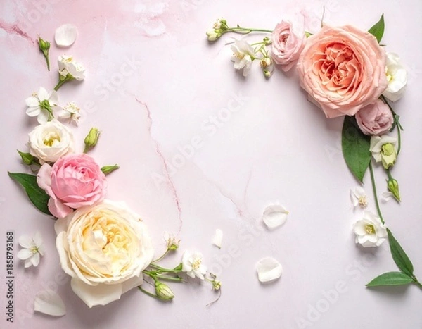 Fototapeta Flower Overlay background