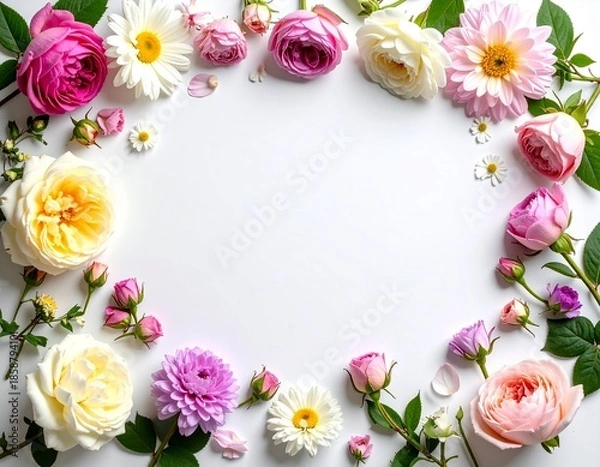Fototapeta Flower Overlay background