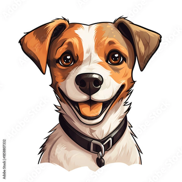 Obraz Jack Russell Terrier Puppy Head Portrait