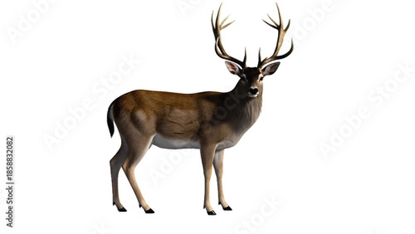 Obraz deer on white background