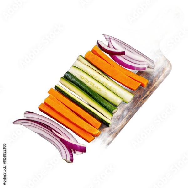 Obraz vegetables on a white background