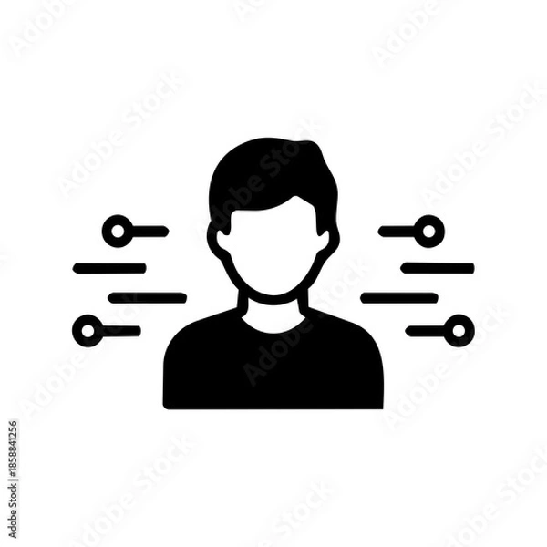 Obraz Coding Developer Icon on white background