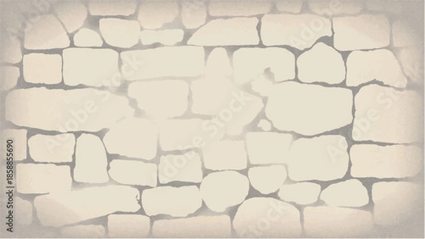 Obraz Stone wall pattern for backgrounds and textures. Stone  wall background. Stone wall vector illustration.