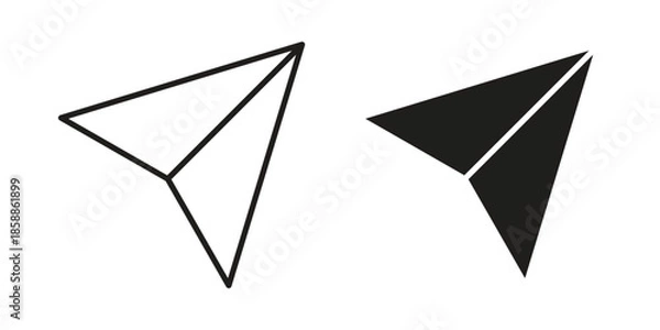 Obraz Send icons set in multiple style collection