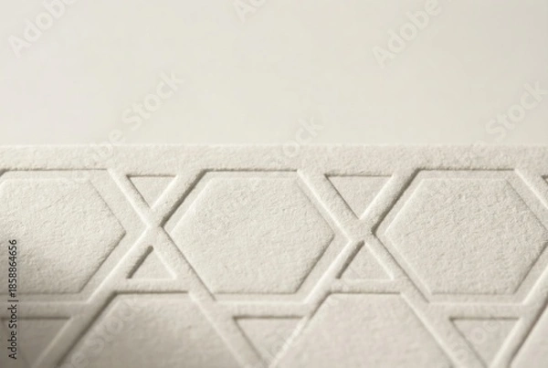 Obraz Elegant textured paper with hexagonal pattern