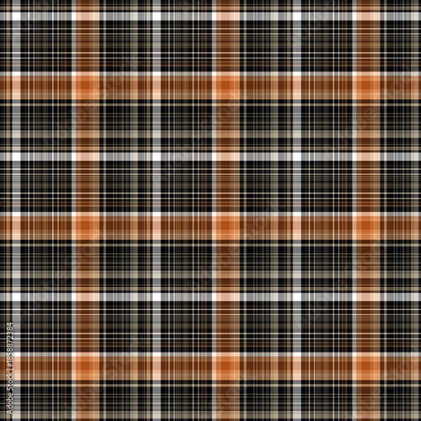 Obraz Rich Brown Plaid Seamless Repeat