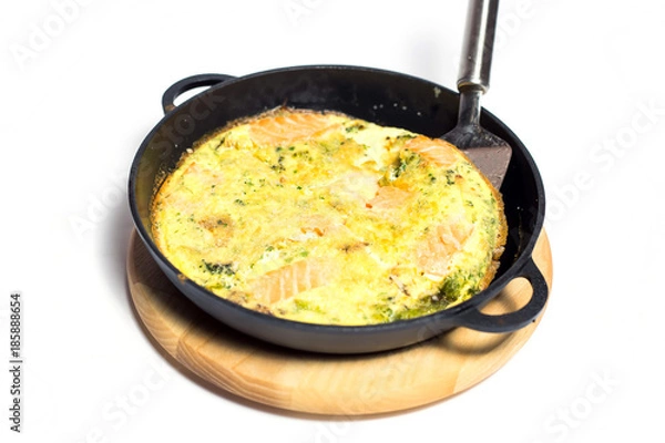 Obraz Eggs with meat