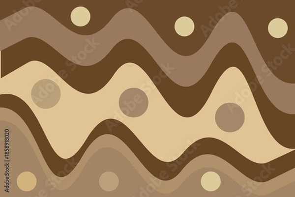 Obraz Pastel brown abstract background, vector illustration.