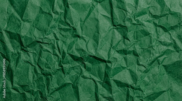 Obraz green wrinkle paper texture background
