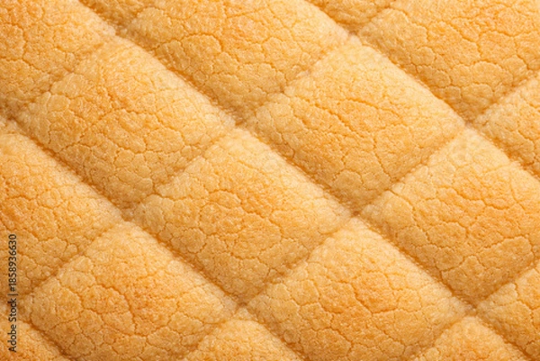 Obraz メロンパンのクッキー生地表面のマクロ質感背景