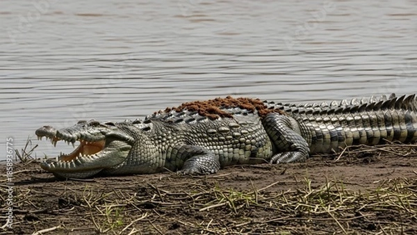 Obraz alligator in the swamp