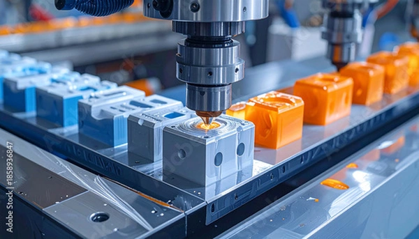 Obraz Automated Plastic Injection Molding Line