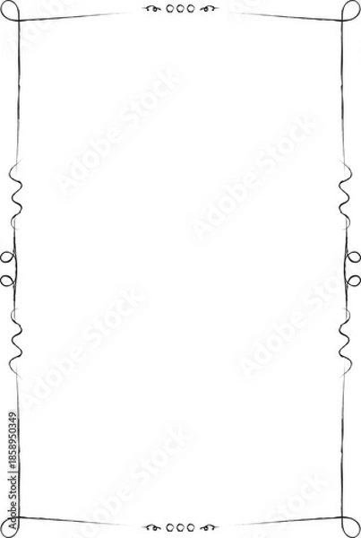 Obraz Abstract black square frame