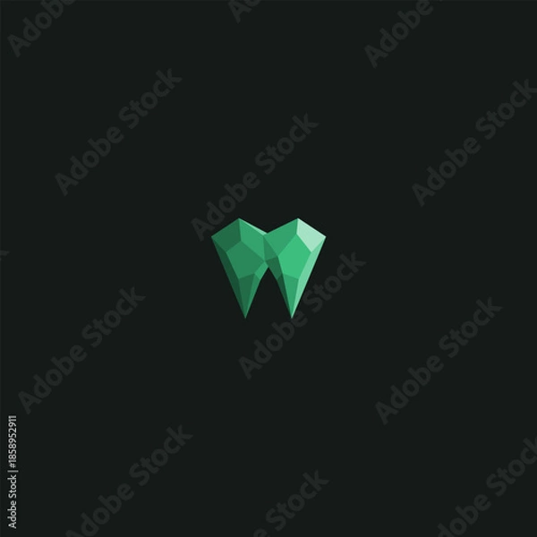 Fototapeta Emerald Dentistry Vector