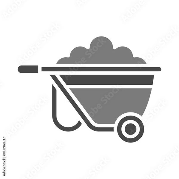 Obraz Wheelbarrow Icon