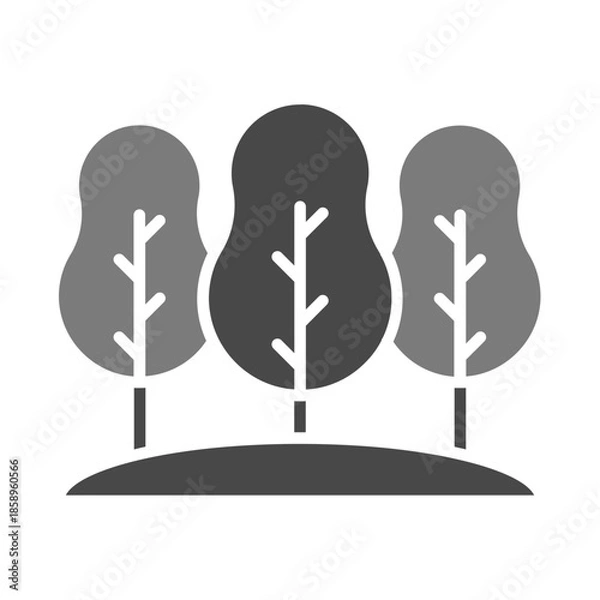 Fototapeta Forest Icon