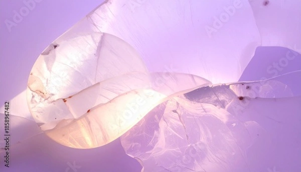 Obraz ウェディングやホワイトデーイメージ　女性向け紫色背景に淡い大理石の高級感あるおしゃれテクスチャ背景