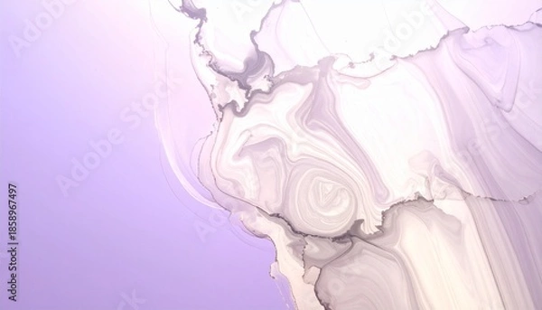 Obraz ウェディングやホワイトデーイメージ　女性向け紫色背景に淡い大理石の高級感あるおしゃれテクスチャ背景