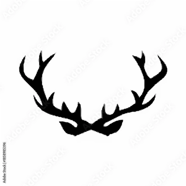 Obraz Deer Antlers - Realistic Vec.eps