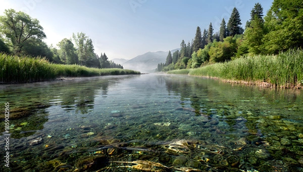 Obraz lake in the mountains