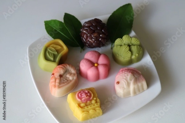 Obraz 和菓子　カラフル