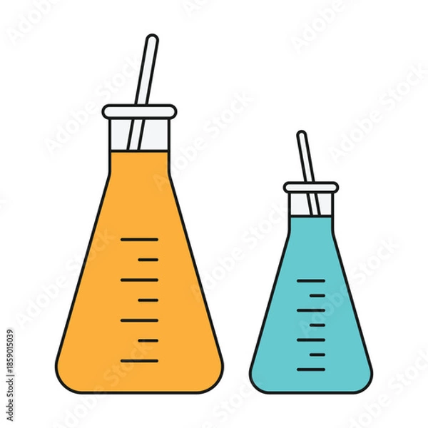 Obraz test tube vector illustration