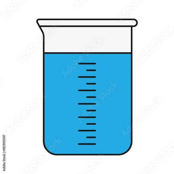 Obraz test tube vector illustration