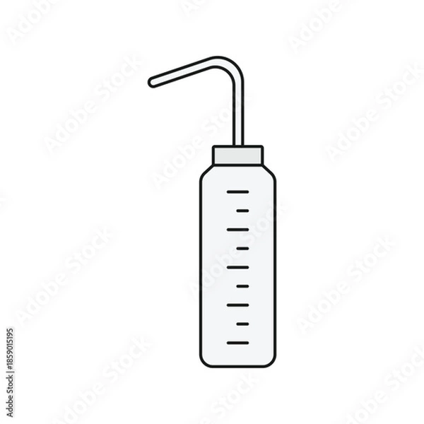 Obraz laboratory spray bottle illustration