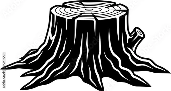 Obraz vector design of a tree trunk