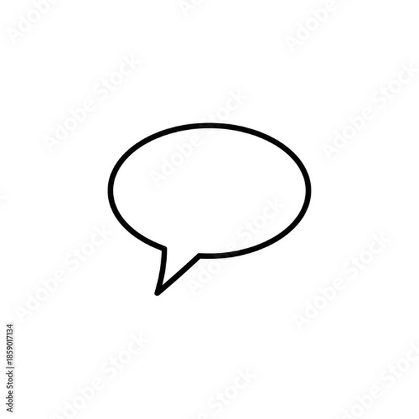 Fototapeta Blank Speech Bubble Icon