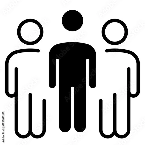 Obraz team building icon