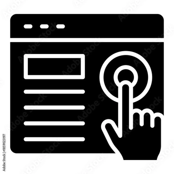 Obraz pay per click icon