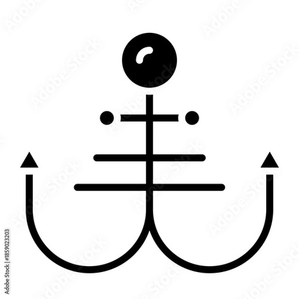 Obraz anchor text icon