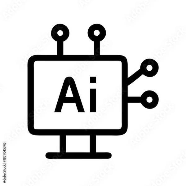 Obraz Artificial intelligence robot