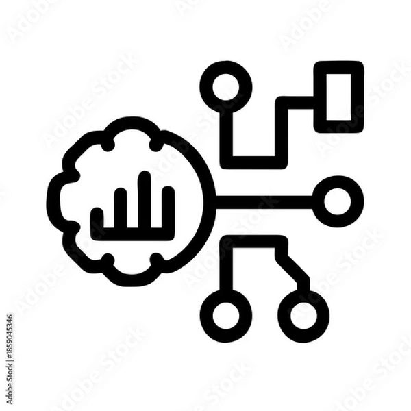 Obraz Integrated circuit brain
