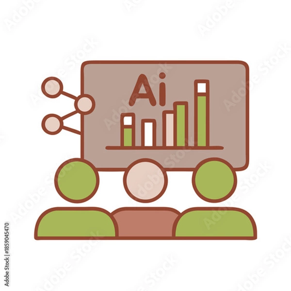 Obraz Team analyzing ai data