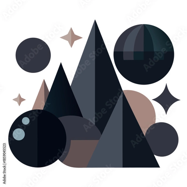 Obraz Abstract geometric shapes