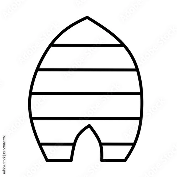 Obraz Bee honey vector icon