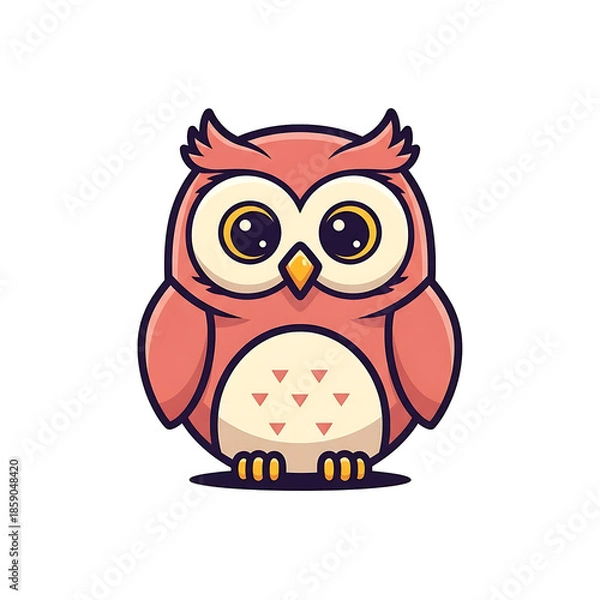Fototapeta Cute Owl Vector.