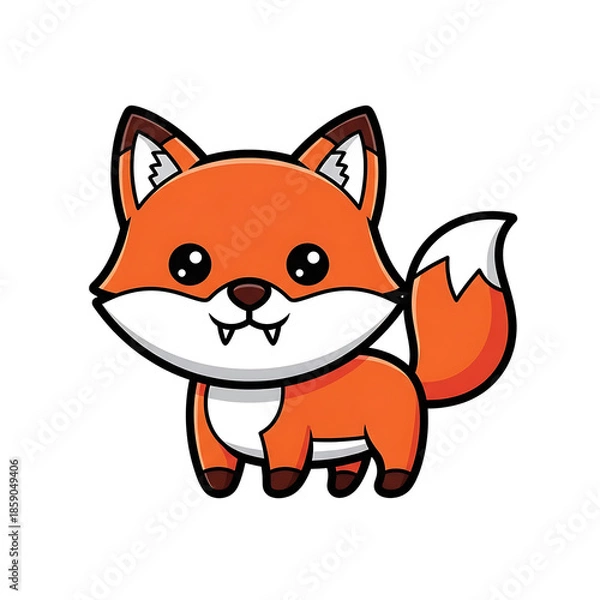 Fototapeta Cute Fox Character. (2)
