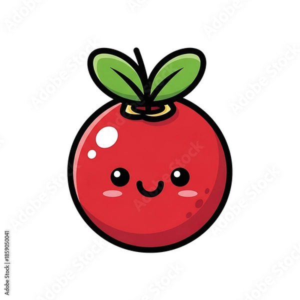 Fototapeta Cute Cherry Cartoon. (4)