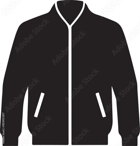 Obraz Jacket silhouette flat design